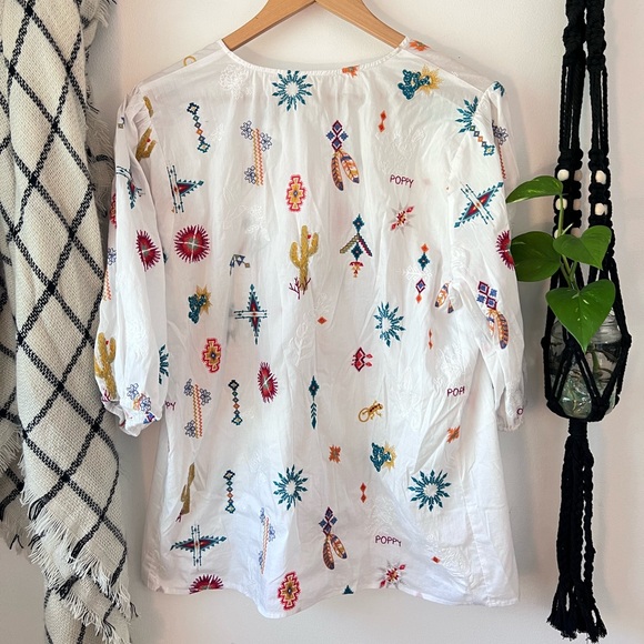 Johnny Was Louanne Embroidered Top - Picture 2 of 4